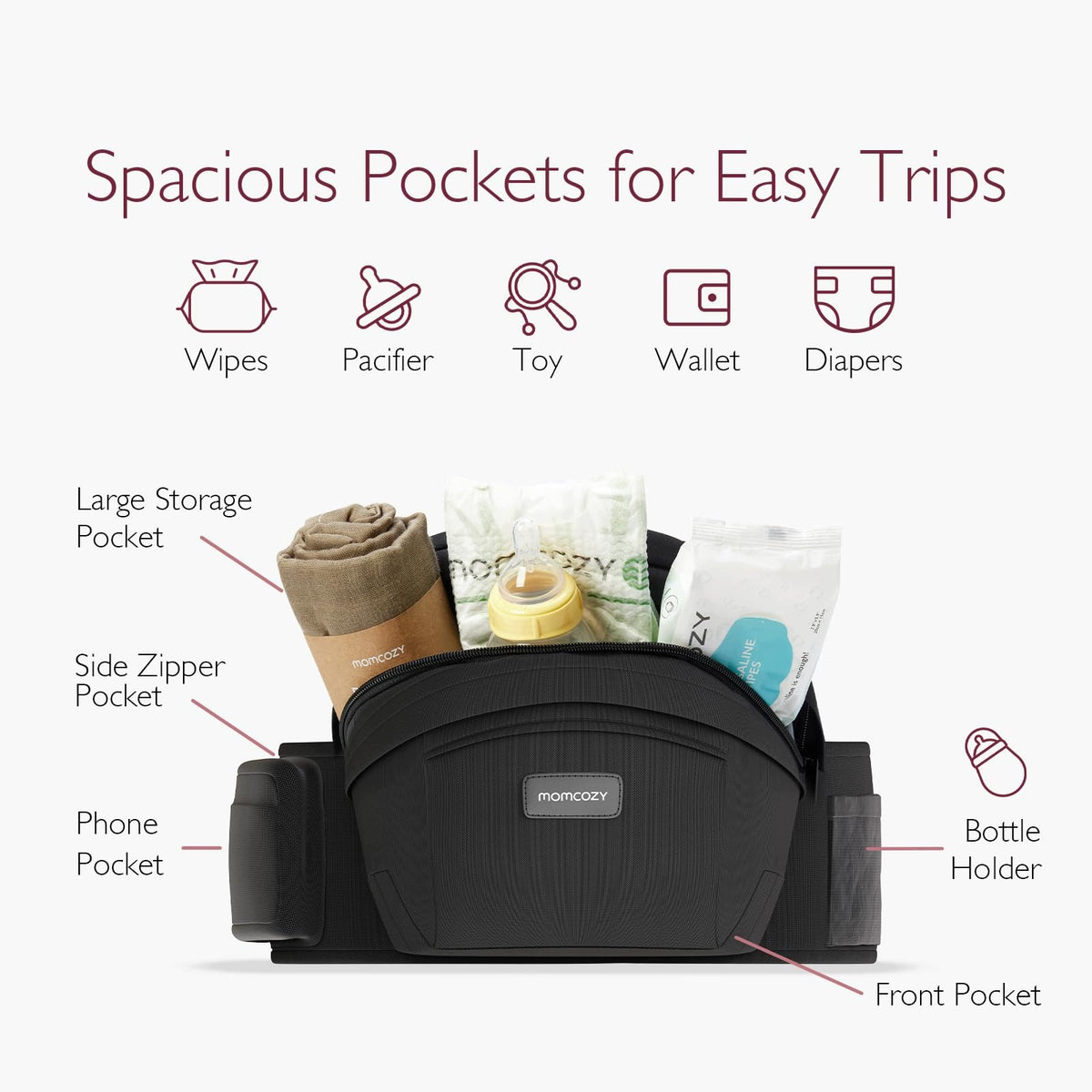 Momcozy Baby Hip Carrier M Brand Momcozy