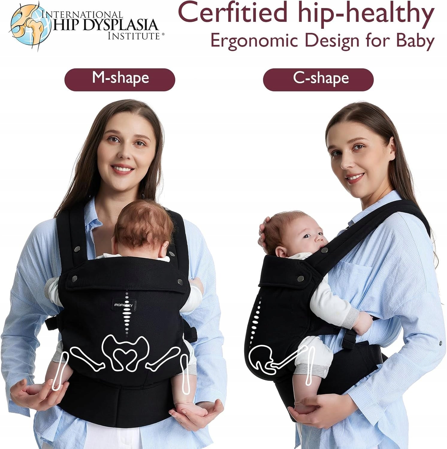 Momcozy Breathable baby carrier, ergonomic 3-20kg Manufacturer code Siatka