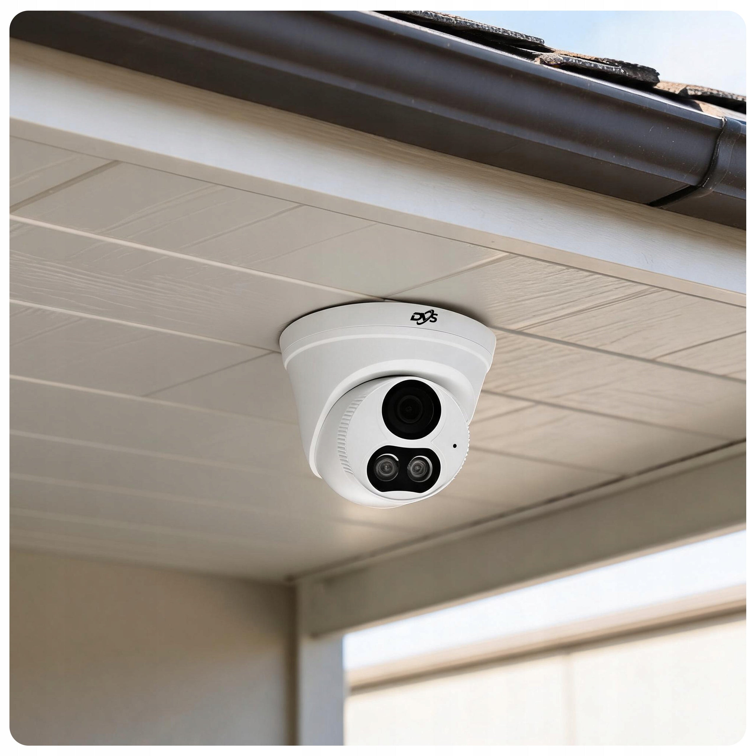 Monitoring kit 2 dome IP PoE cameras 8Mpx 4K Audio detection DVS Manufacturer code Zestaw 2 Kamery KopułkA 8Mpx 4K DVS PoE Audio