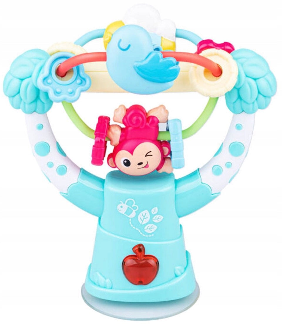 Monkey Bird Suction Cup Glows Rattles Zoo 6m+ Brand Dumel