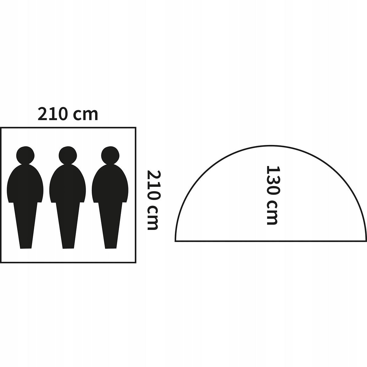 Monodom Tourist Tent MFH 3-Person Olive Manufacturer code 32103B