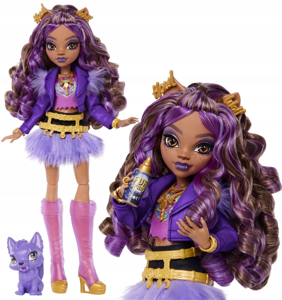 Monster High DOLL Clawdeen Wolf pet Wolf Crescent Accessories