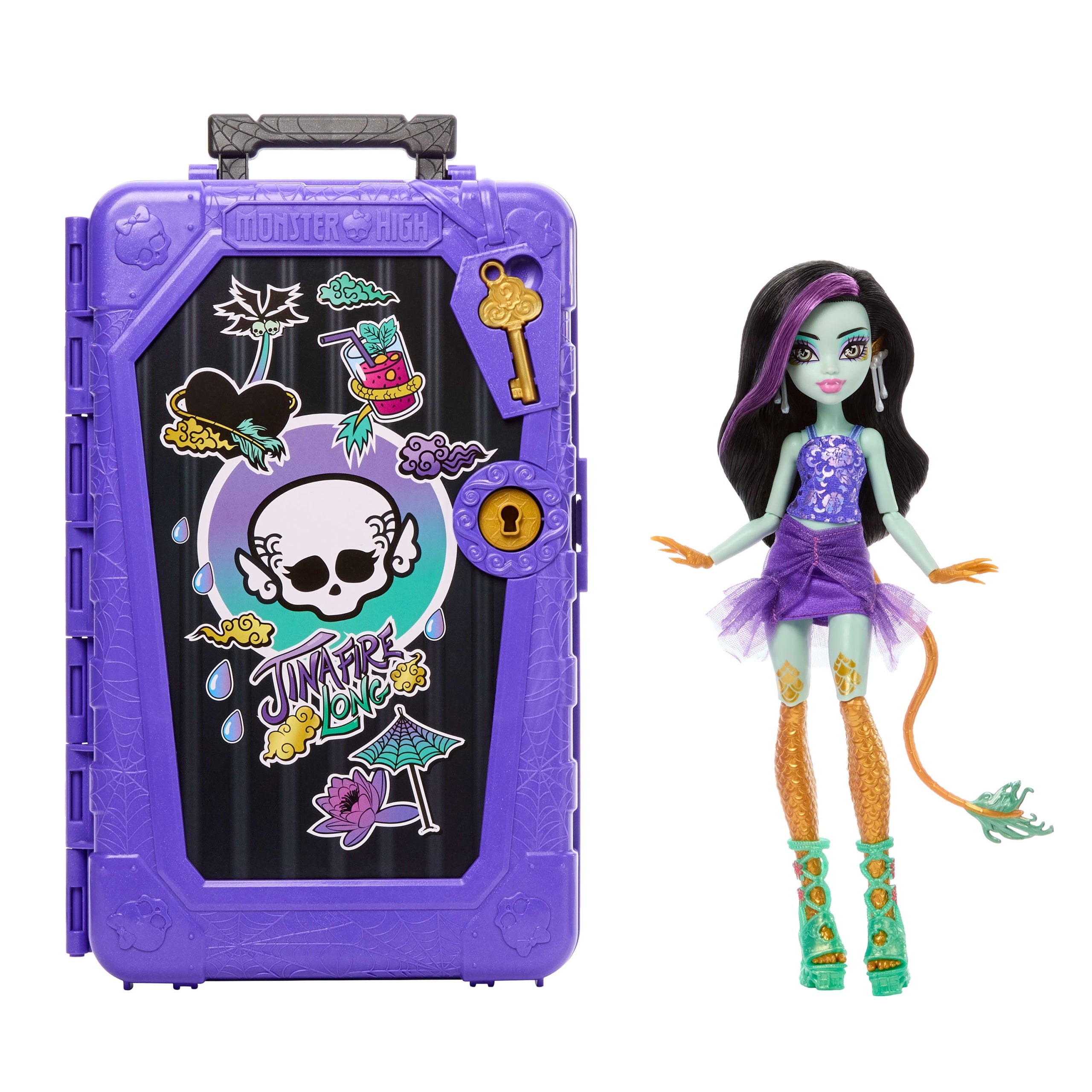 Monster High Scary Secrets Series 7 Holiday Jinafire Long Set 4+ JDR52