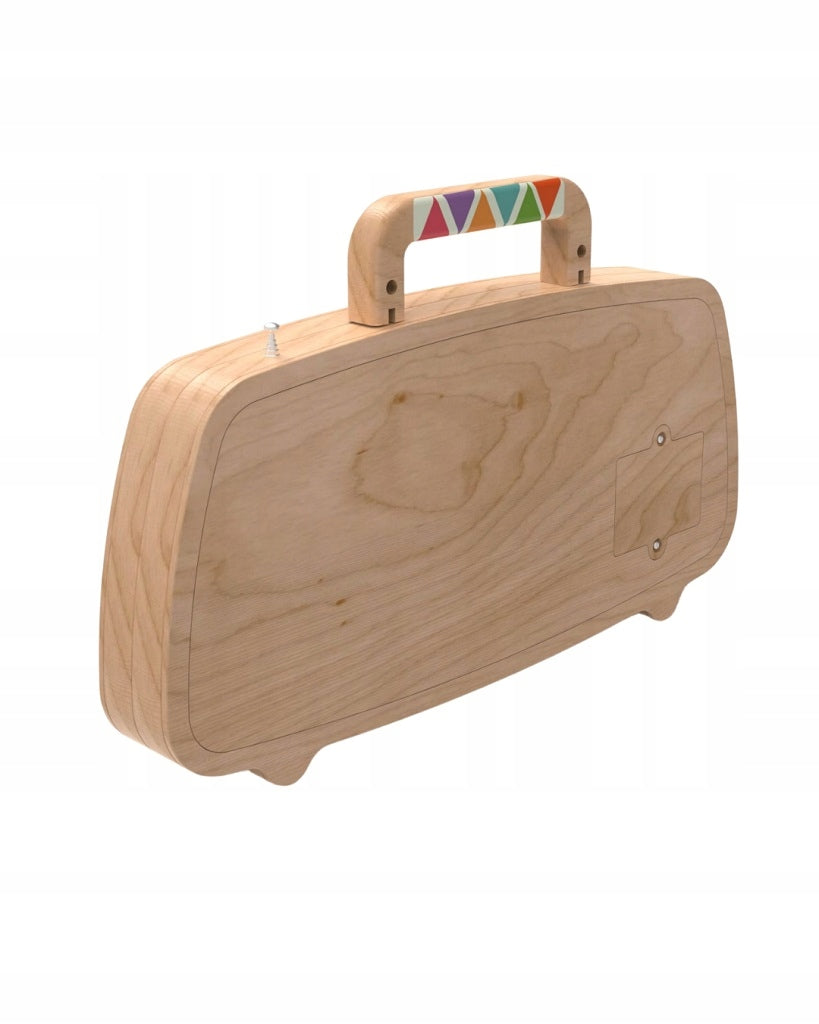 Montessori Activity board Dřevěné FM rádio Brand Baby Nellys