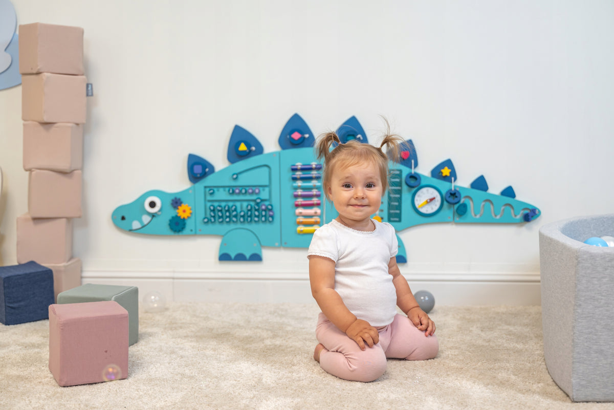 Montessori Educational Sensory Manipulation Board Large Dinosaur Brand KiddyMoon