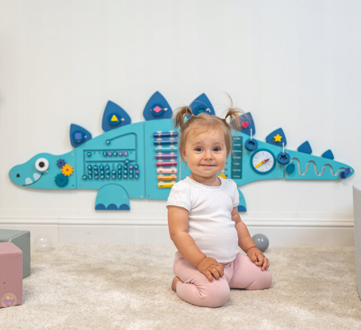 Montessori Educational Sensory Manipulation Board Large Dinosaur Packaging status original