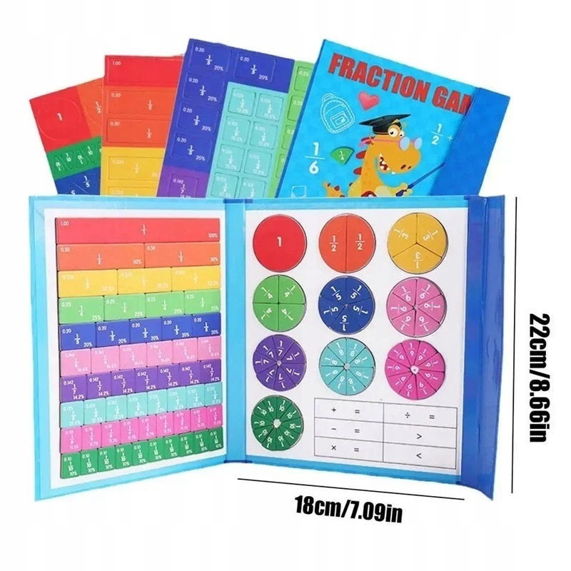 Montessori Fraction Puzzle - Magnetic with Erasable Pen Packaging status original
