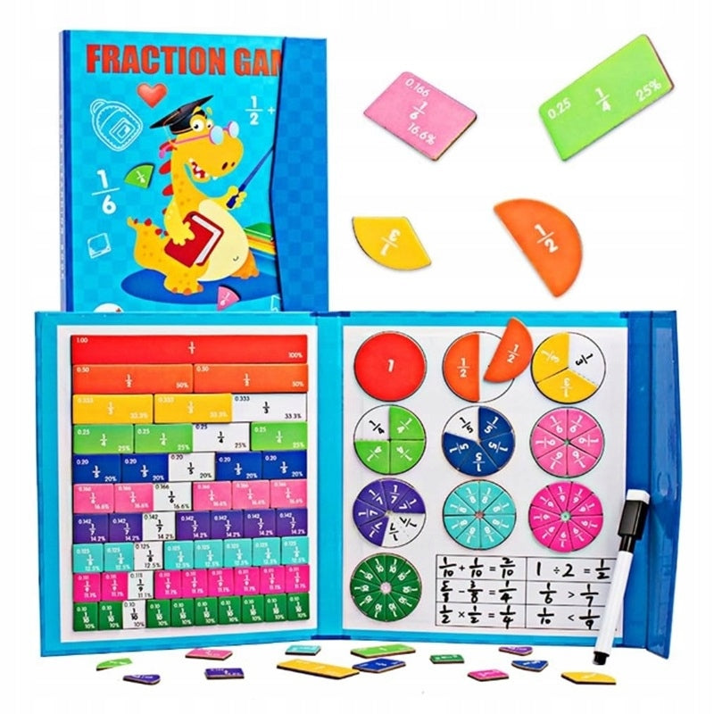 Montessori Fraction Puzzle - Magnetic with Erasable Pen