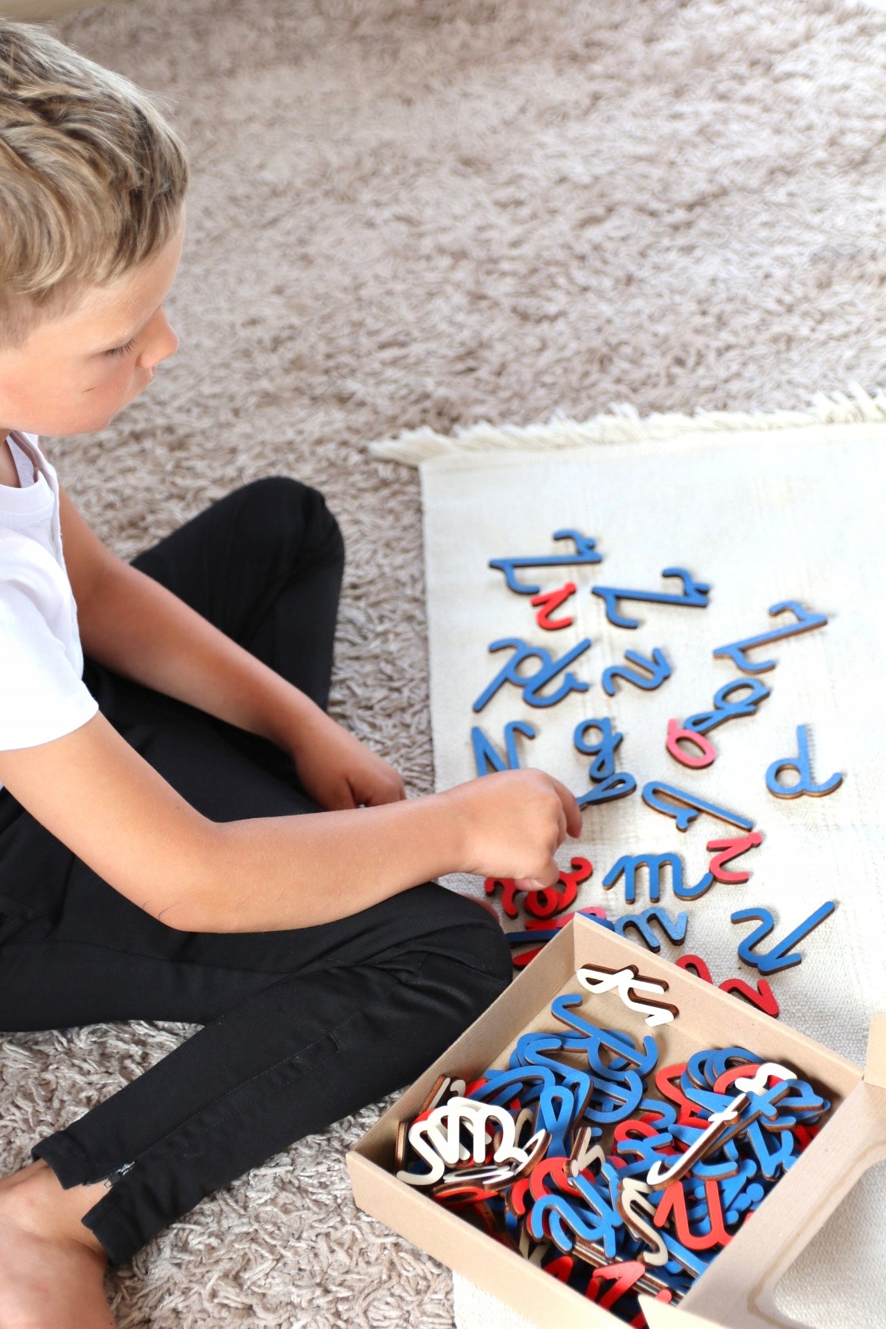 Montessori Moving Alphabet Wooden Letters 102 Pcs for Kids Manufacturer code 5904208952503