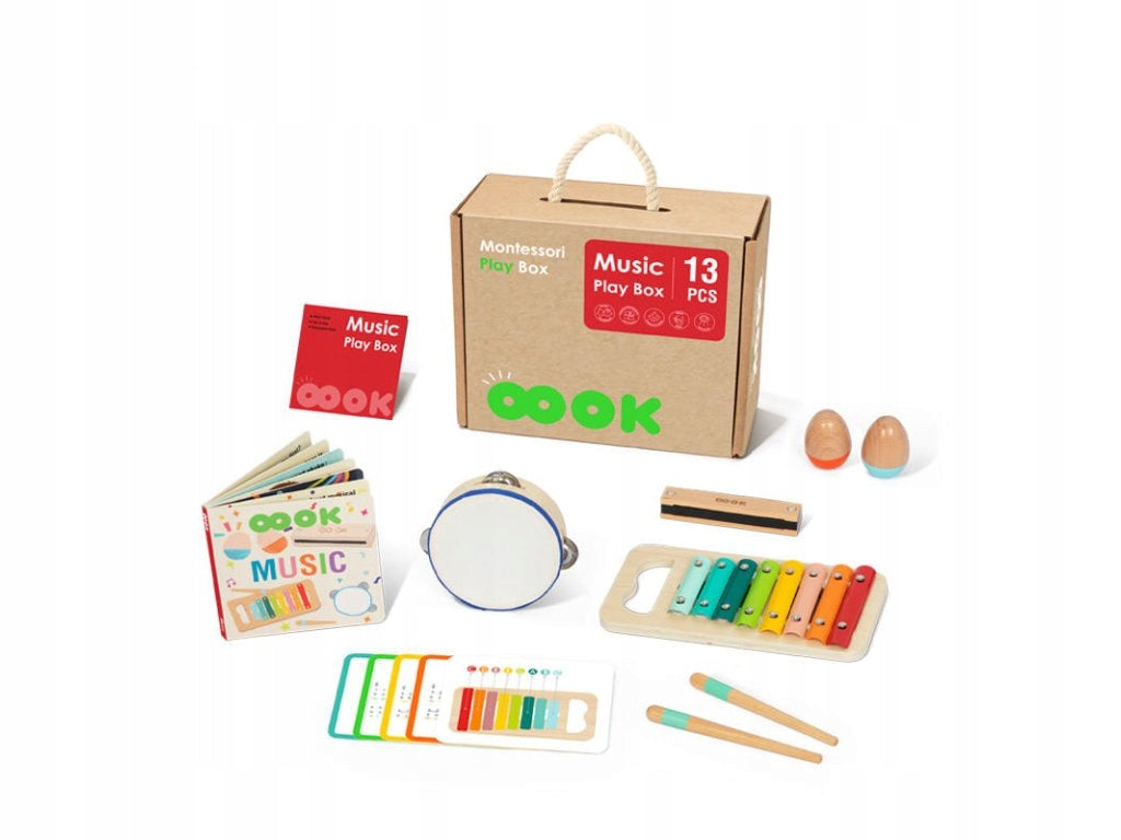 Montessori Music Box XXL 13 elements xylophone, tambourine 1-2 years