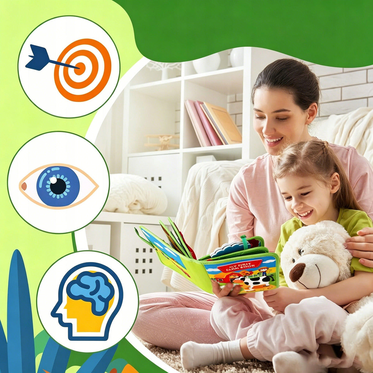 Montessori Sensory Book Sensory Board for the Youngest Packaging status original
