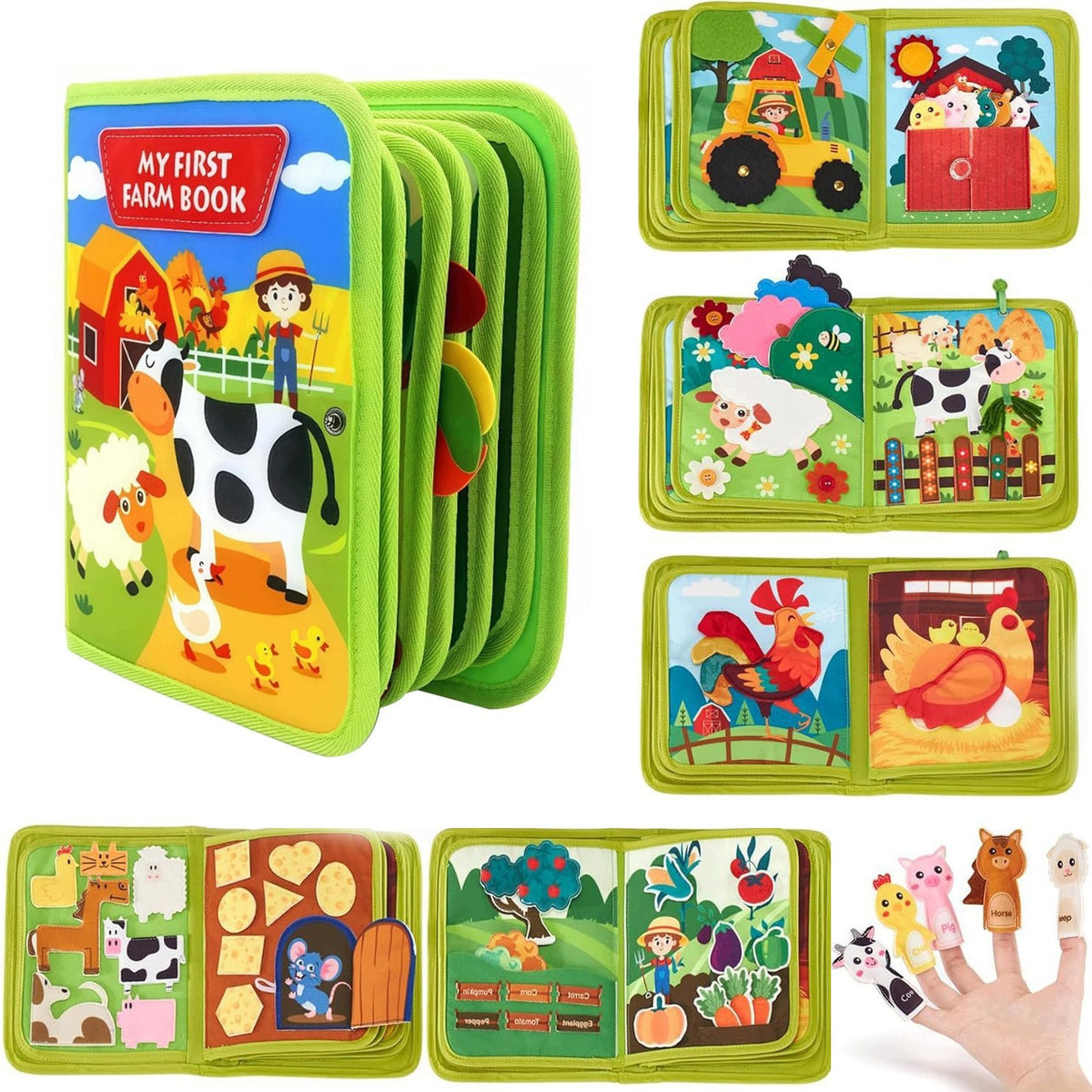 Montessori Sensory Book Sensory Board for the Youngest