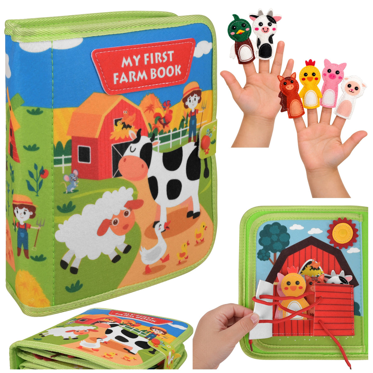 Montessori Sensory Manipulation Book Board Educational Toy
