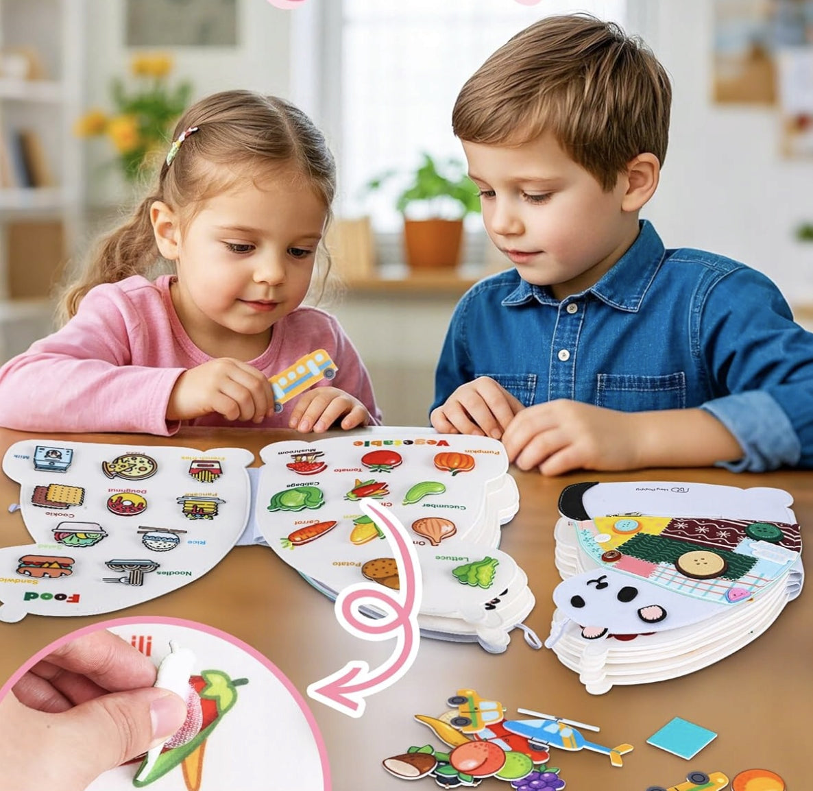 Montessori Sensory Manipulation Book Educational Board Backpack Manufacturer code Książeczka Manipulacyjna Sensoryczna