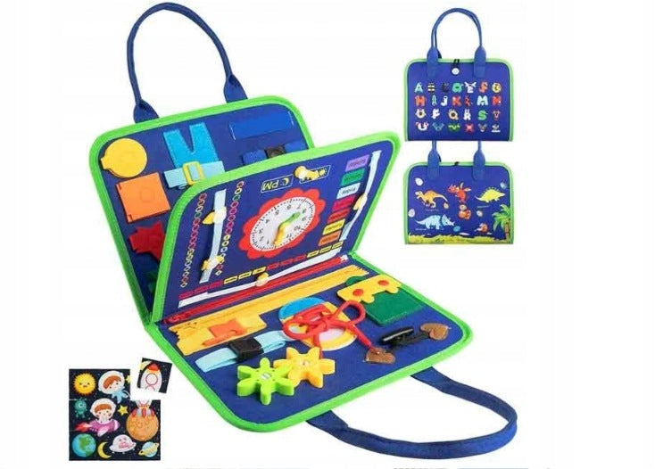 Montessori XXL Sensory Book 3D Manipulation Board