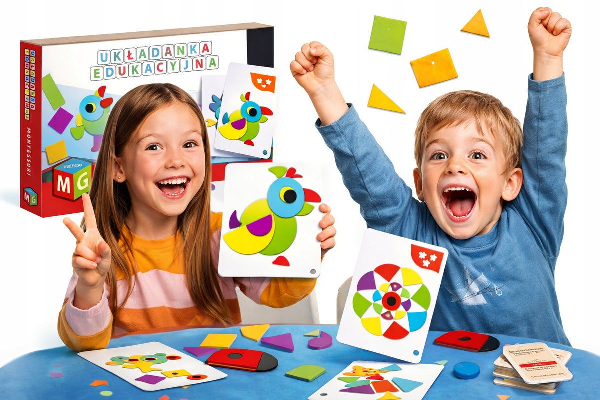 Montessori puzzle game educational sensory motor skills 4+ children