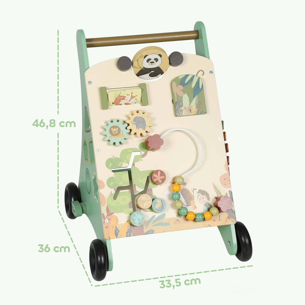 Montessori wooden walker AIYAPLAY with speed control with xylophone Packaging status original