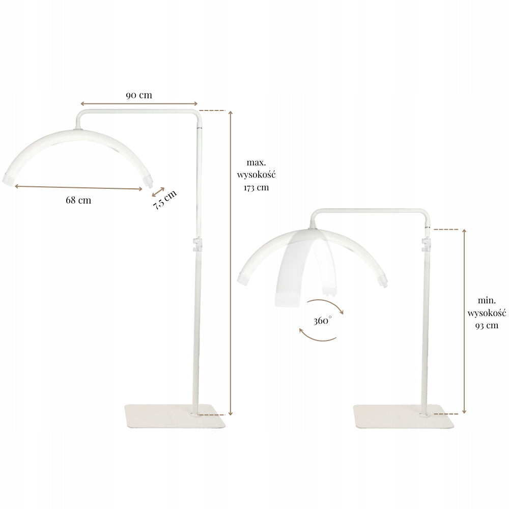 Moon Lash COSMETIC EYELASH EXTENSION LAMP Color white