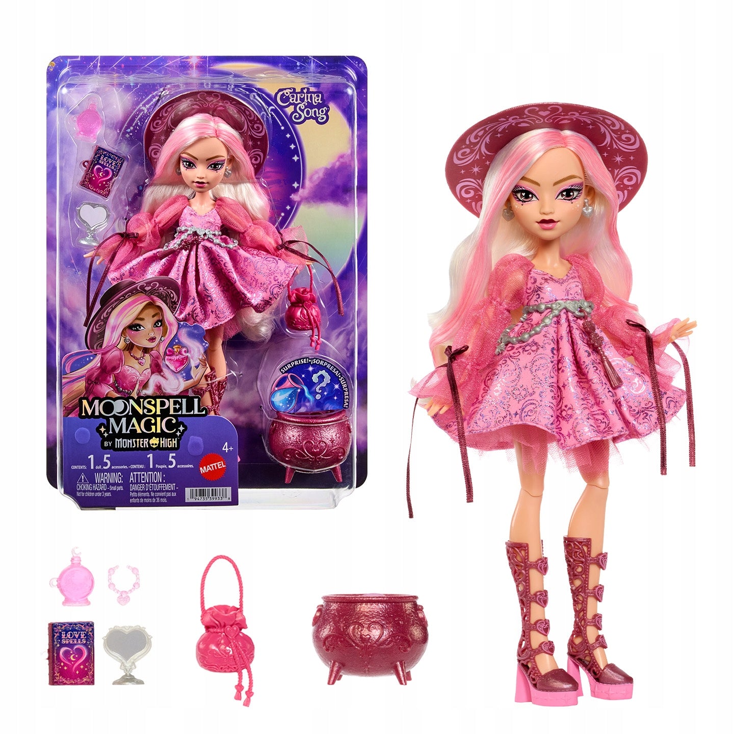 Moonspell Magic By Monster High Carina Song Witch of Love JNM26