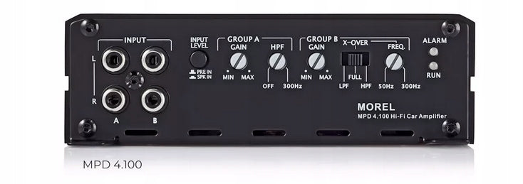 Morel MPD4.100 – Profesionálny 4-kanálový zosilňovač triedy D 4×100 W RMS Manufacturer code MPD4.100