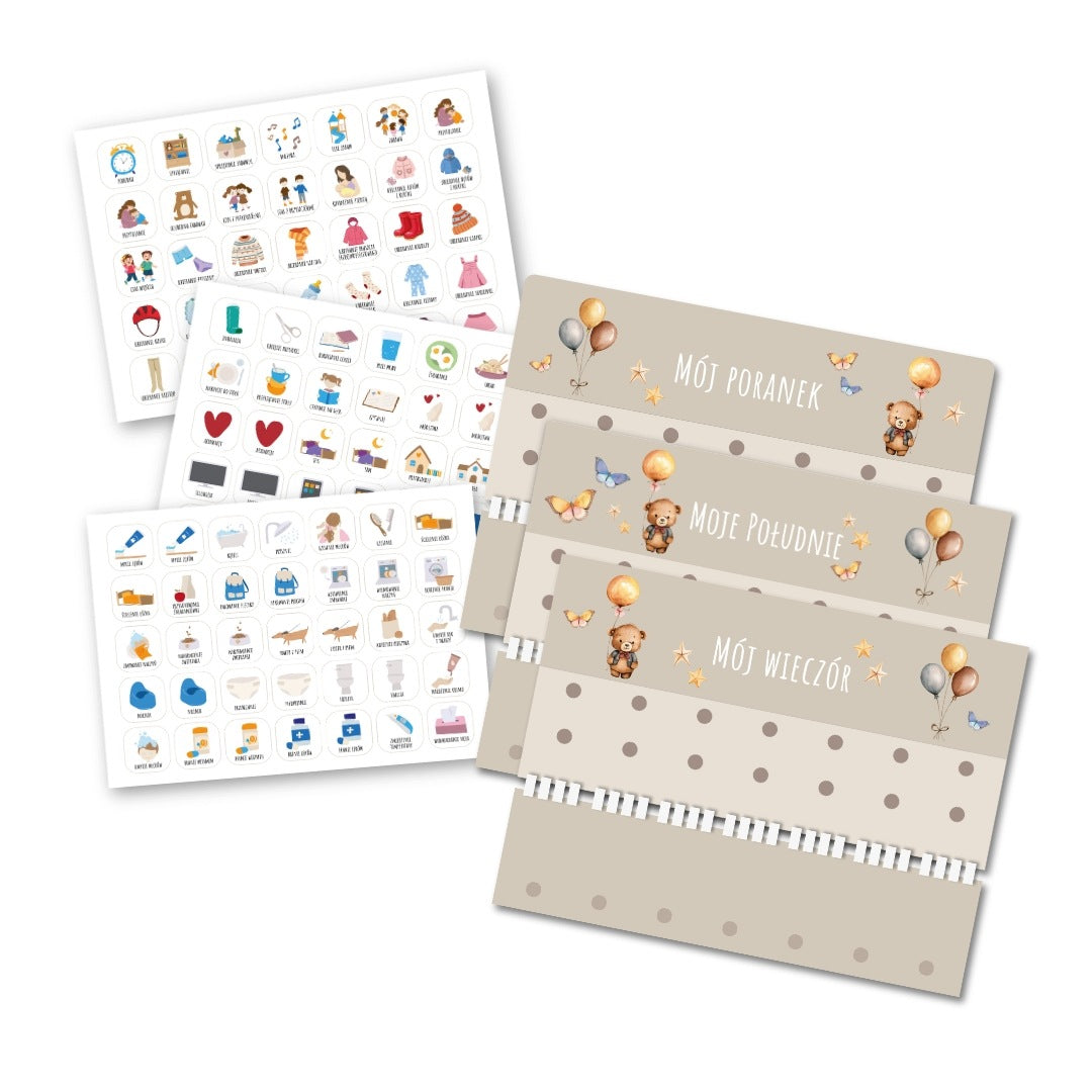 Morning planner afternoon evening motivation 140 Velcro activity cards