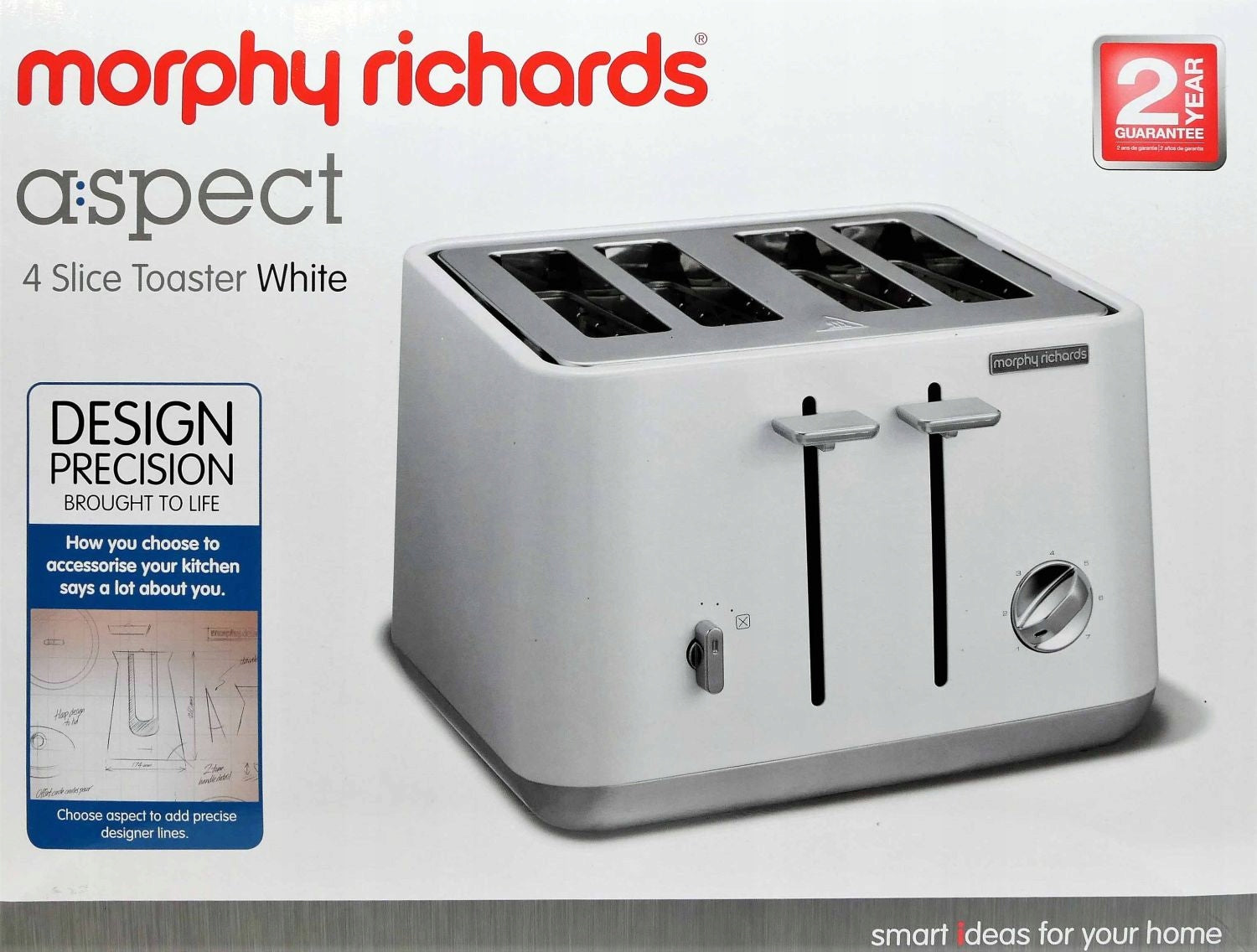 Morphy Richards Aspect 240003 # Toaster # White