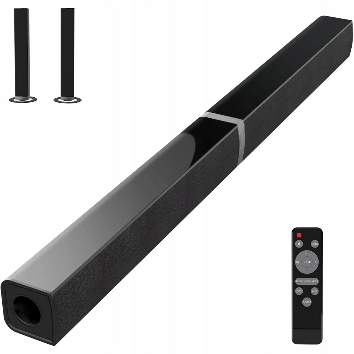 Morwin KY-2020D 2.0 Bluetooth Soundbar with Remote Control and K Optical Link