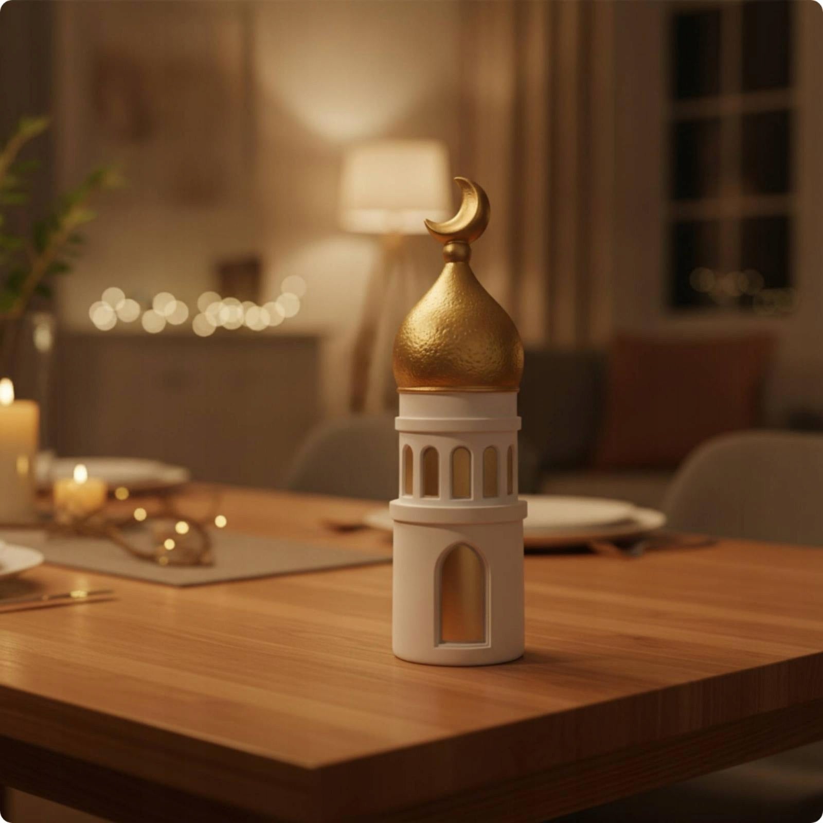 Mosque Decor with Crescent Moon Architectural Mosque Ornament Style D Medical device type accessories for a medical device or a product without an intended medical purpose