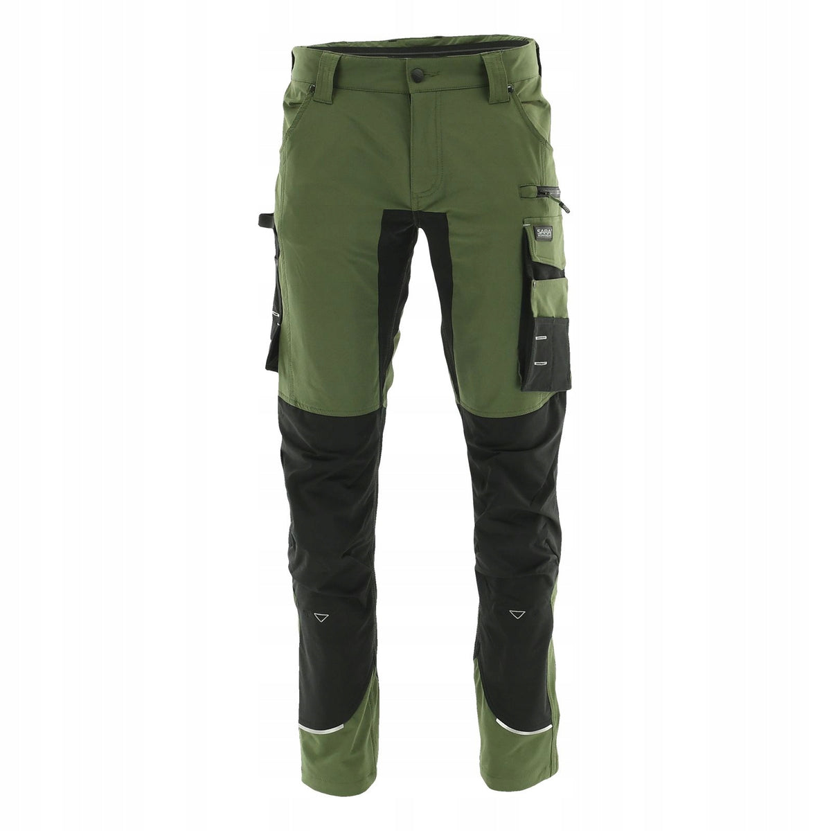 Motionflex Elastic Olive Men's 52 L Belt Work Pants