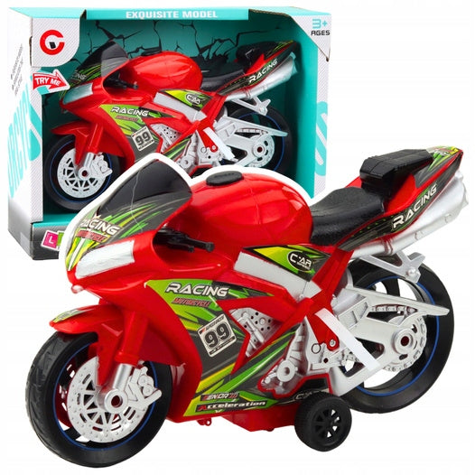 Motor Racing Chaser Drive Light Sounds Red Lean Toys