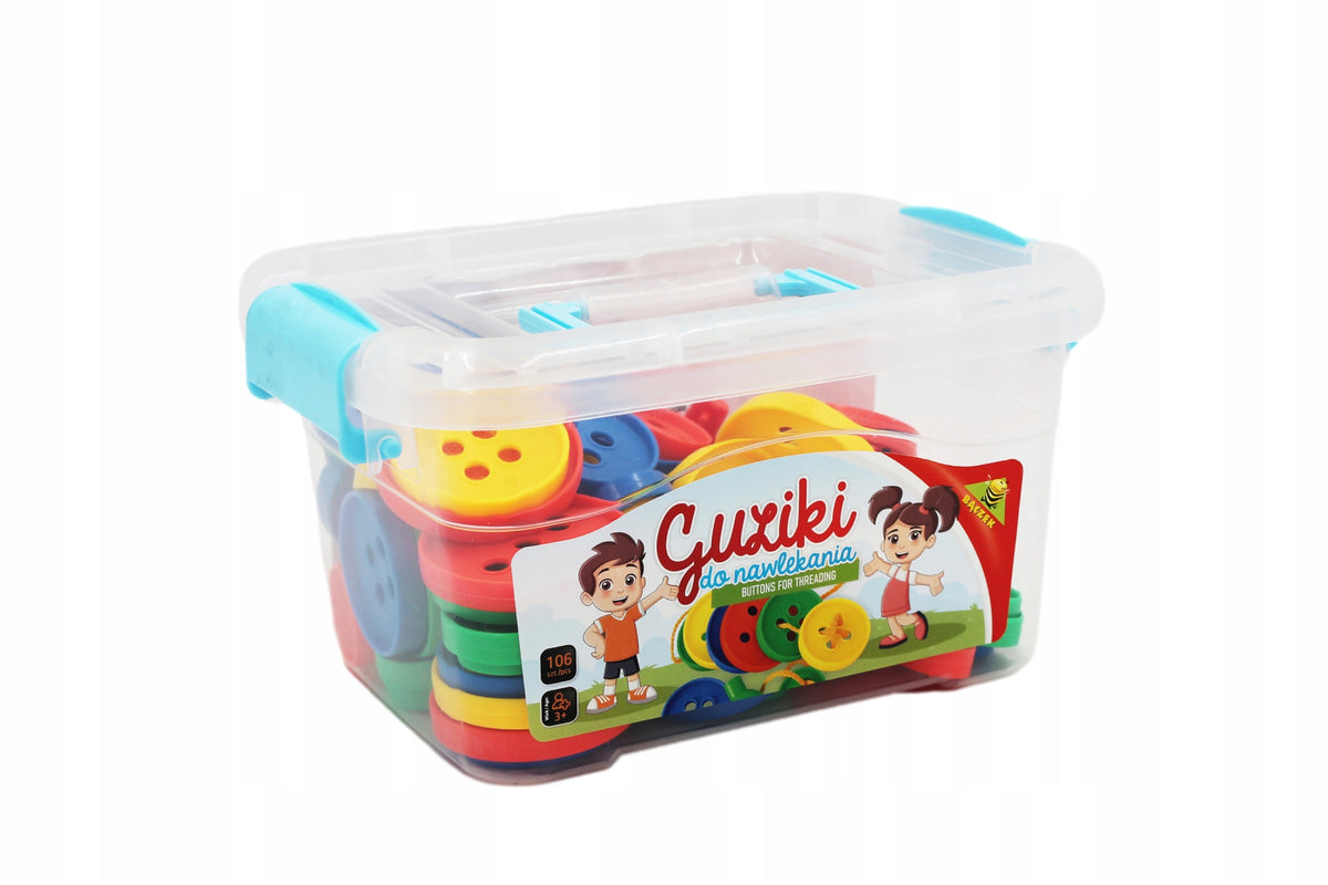 Motor Toy for Kids Threading Buttons Brand Bączek