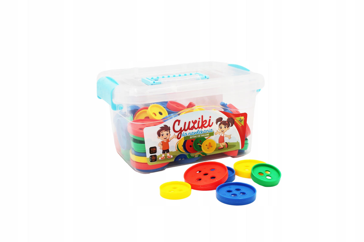 Motor Toy for Kids Threading Buttons
