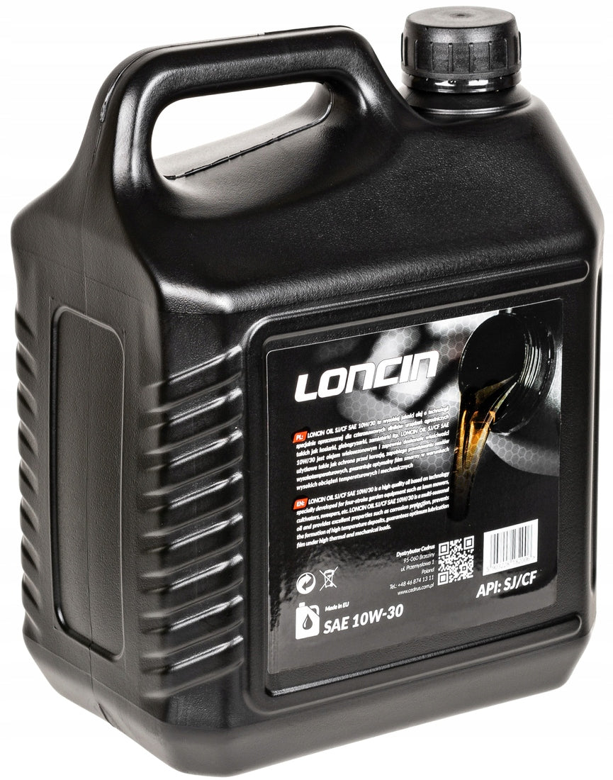 Motor oil 10in30 for mower Tractor tiller 4-stroke Loncin 4L Packaging status original