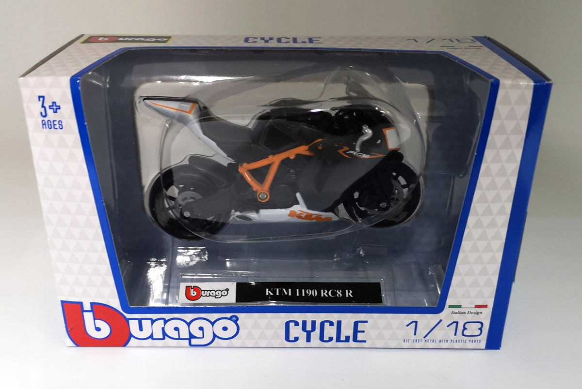 Motorbike Bburago Cycle 1:18 KTM 1190 RC8 R Brand Bburago