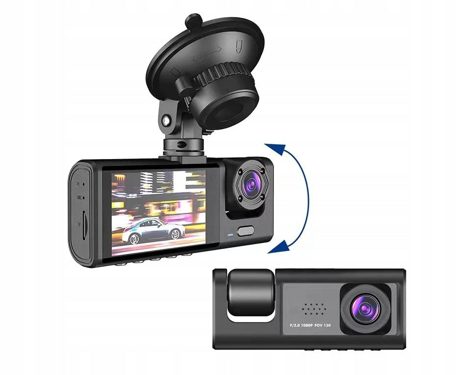 Motorcycle Recorder Front And Rear Dual HD Camera IP67+32G Model Przednia I Tylna PodwóJna Kamera HD IP67 120°