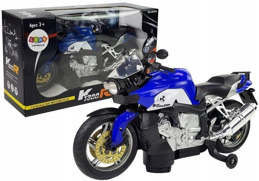 Motorcycle on Batteries Blue Packaging status original