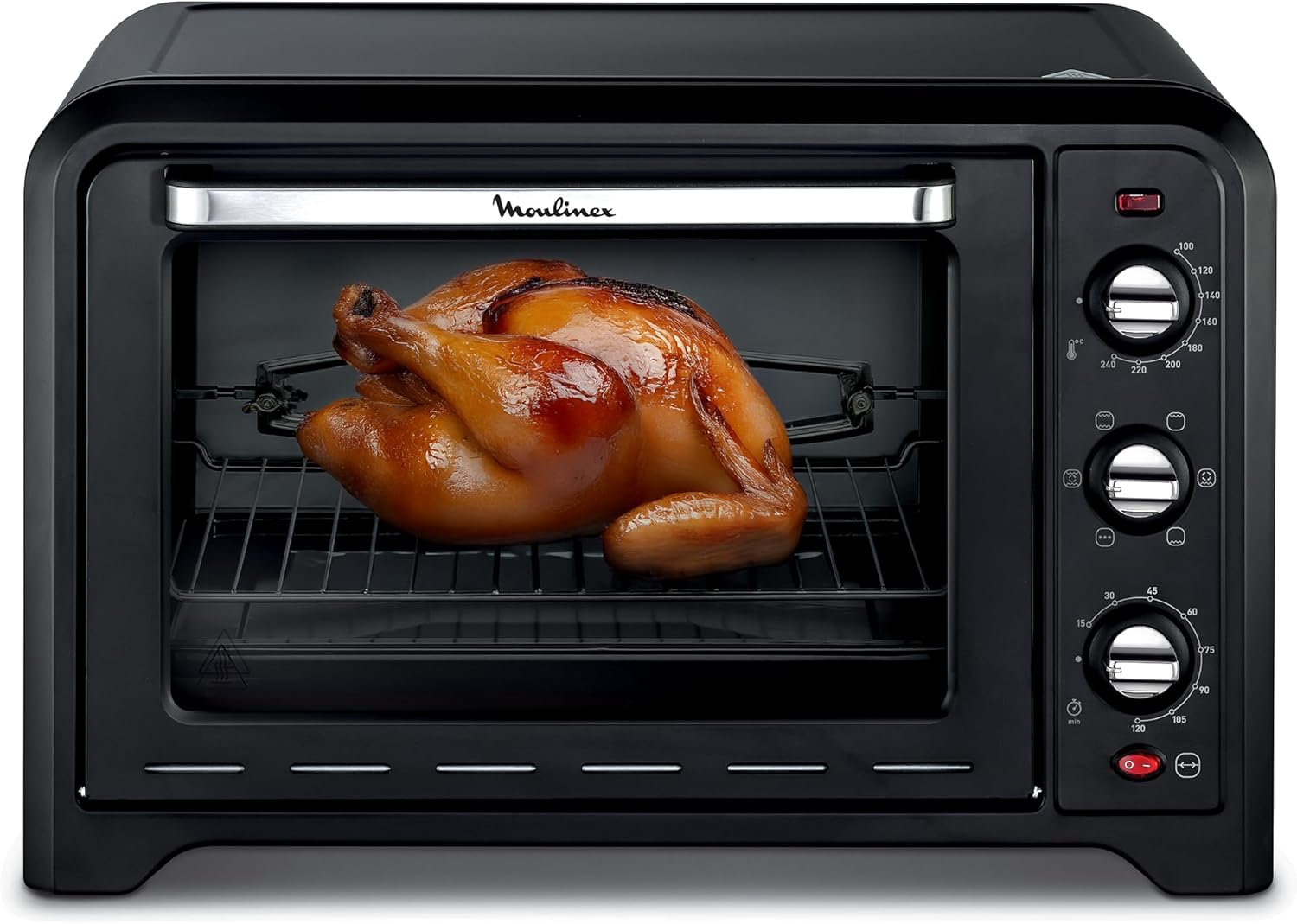Moulinex Optimo Electric Oven 60L 7 Modes Thermocouple Timer Black