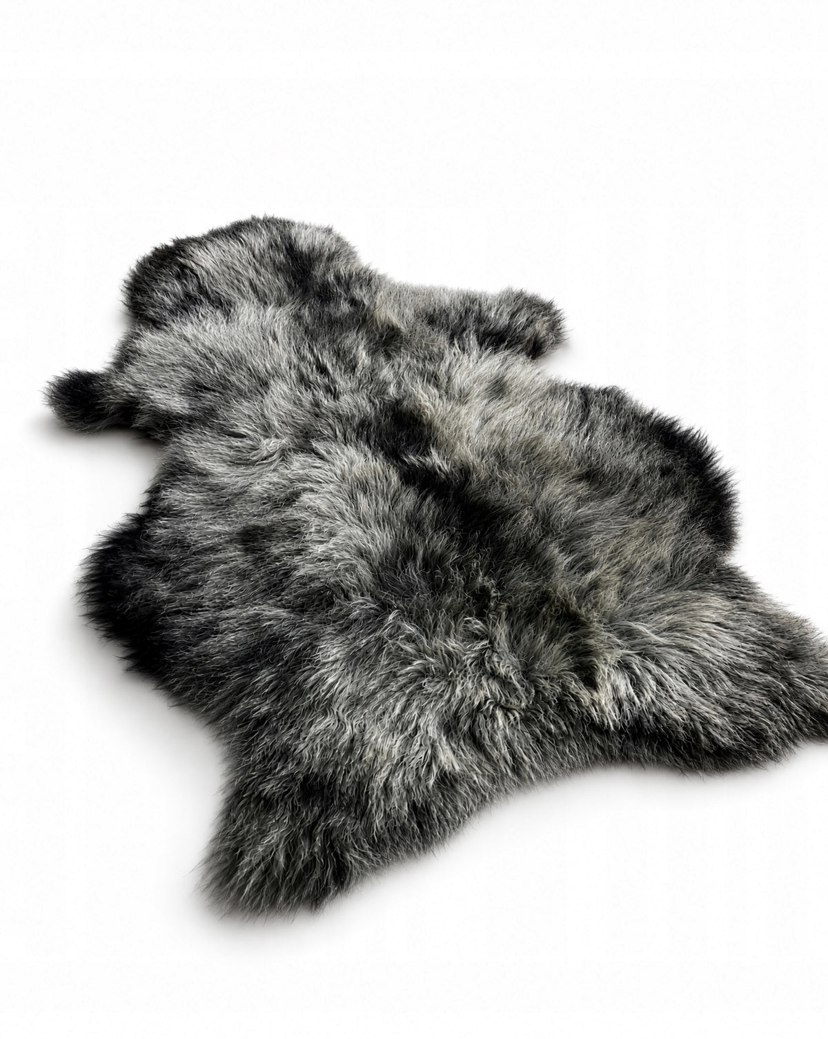Mountain sheepskin "DARK GREY" - 140cm/XL (Mother) 100%Natural! Packaging status original