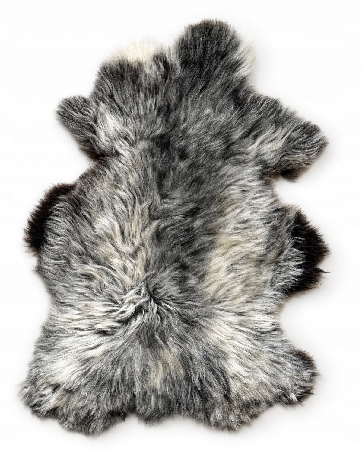 Mountain sheepskin "LIGHT GREY" - 110cm/L (Lamb) 100%Natural!