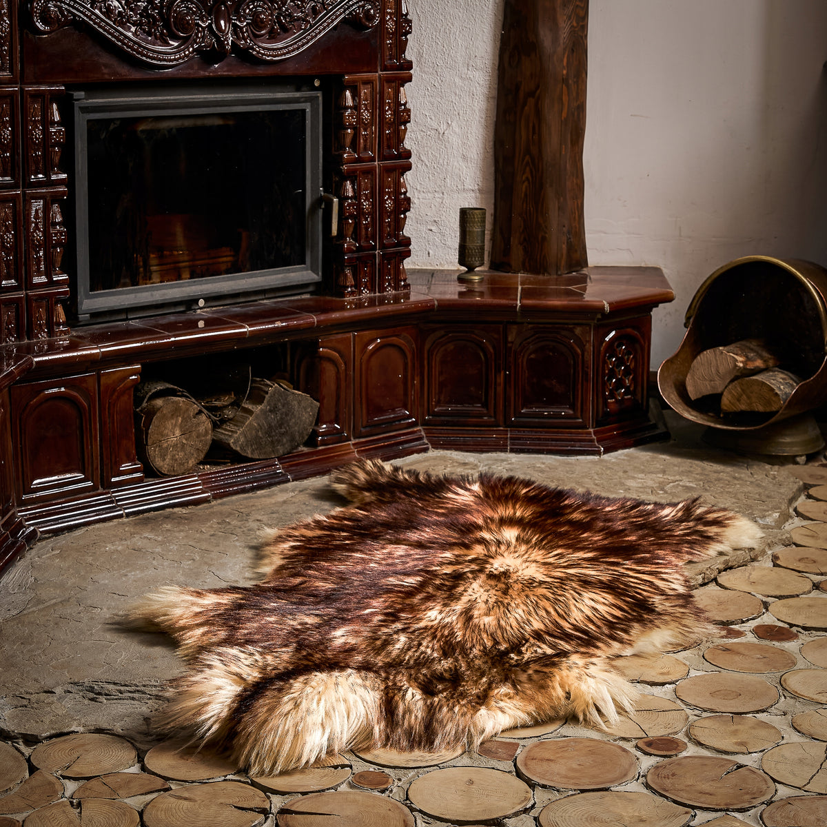 Mountain sheepskin "MUFLON" - 150cm/XXXXL (Big Mother) 100%Natural! Packaging status original