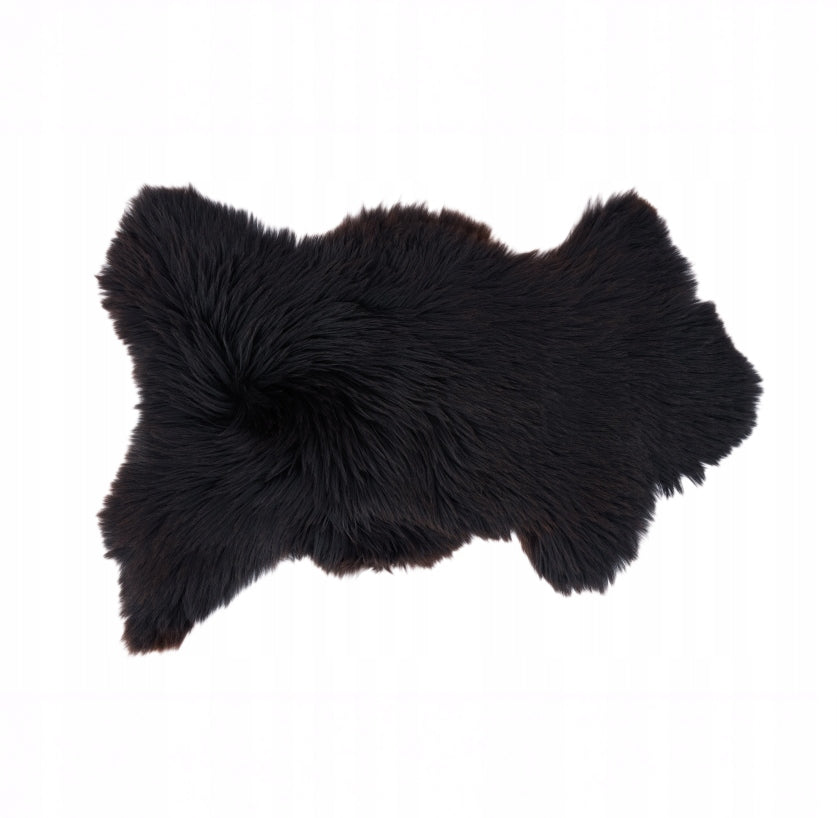 Mountain sheepskin "NATURAL BLACK" - 100cm/M (Lamb) 100%Natural!