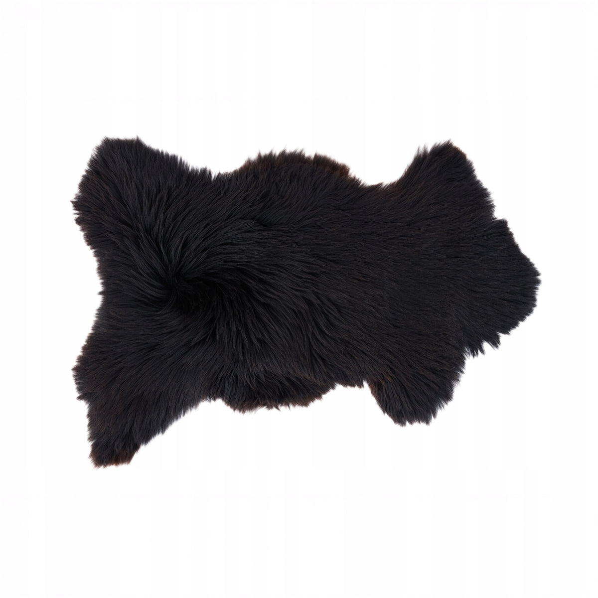 Mountain sheepskin "NATURAL BLACK" - 50cm/XXXXS (Lamb) 100%Natural!