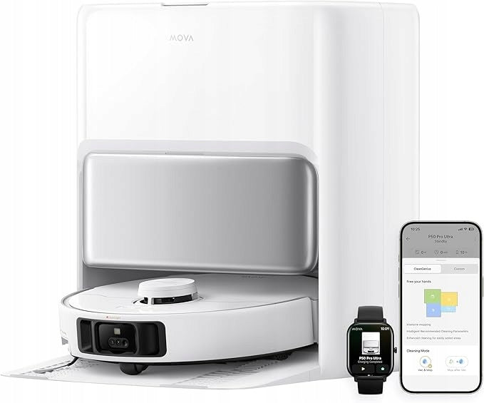 Mova P50 Pro Ultra Cleaning Robot with Cleaning Station white Manufacturer code RLP53HE