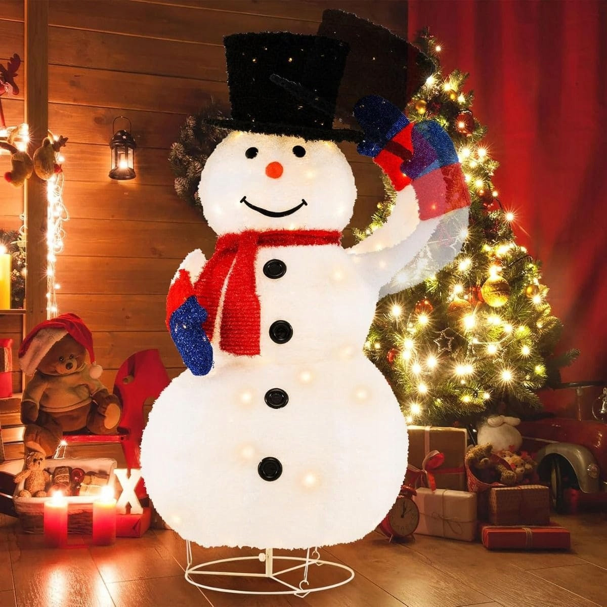 Movable Christmas Decoration LED Snowman Manufacturer code CM24717DE