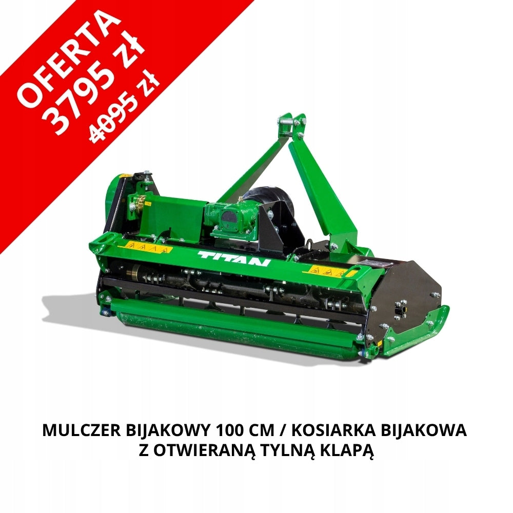 Mulczer bijakowy 12–18 KM do japońskich mini traktorów (otwarty tył)