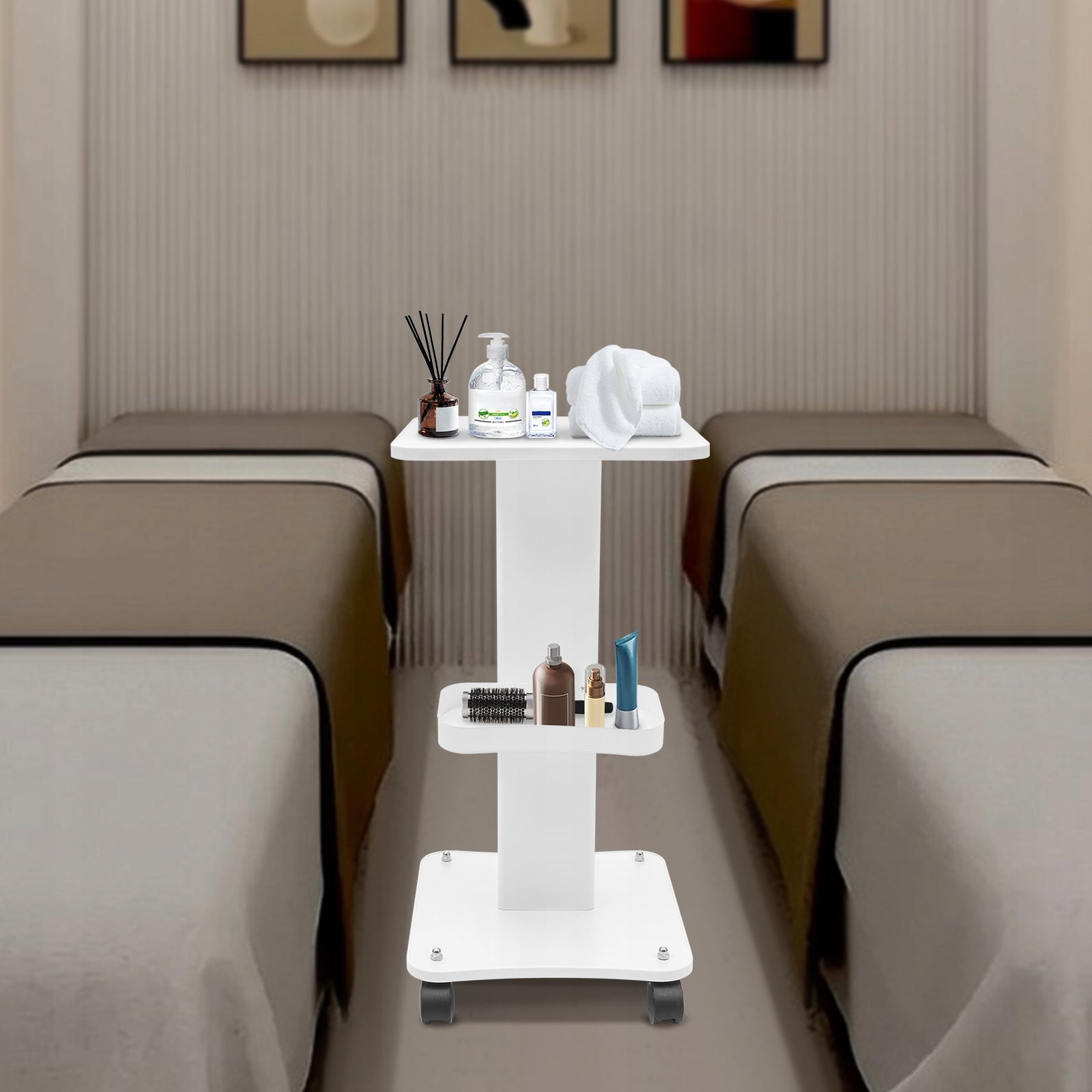 Multi-functional beauty trolley with tray Manufacturer code RU070802
