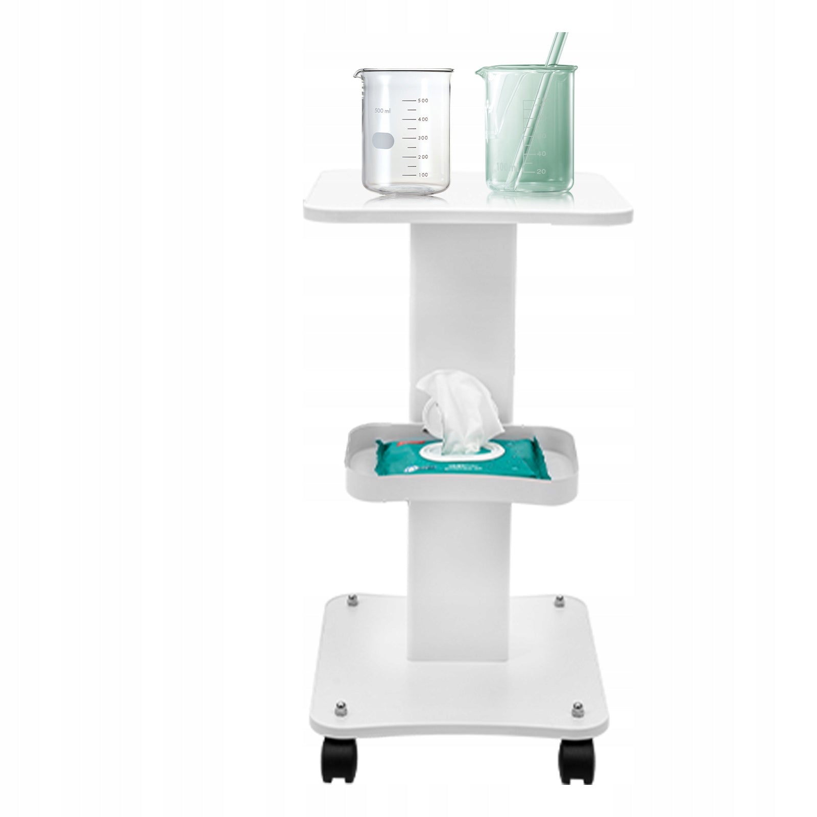 Multi-functional beauty trolley with tray