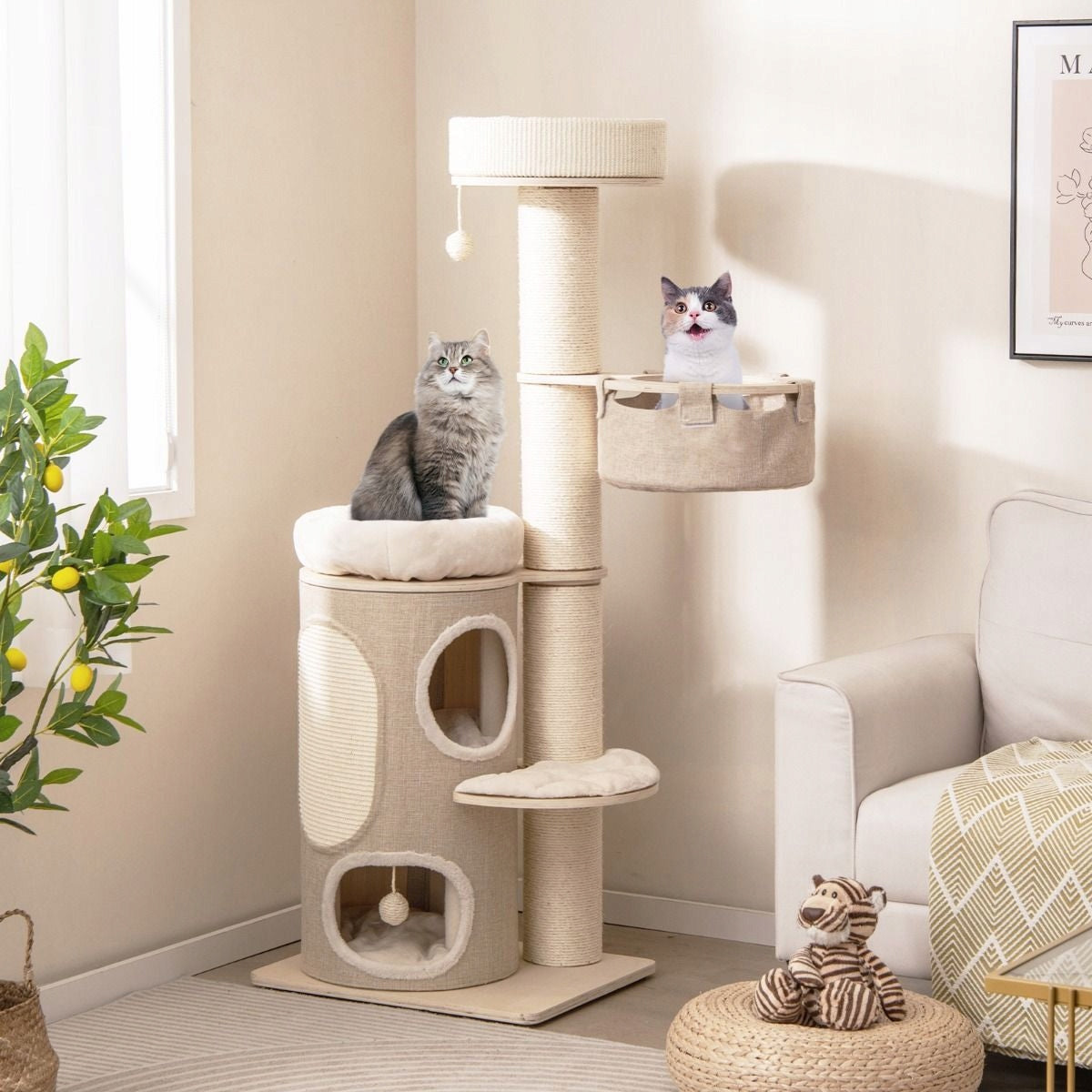 Multi-level cat scratcher Bed Weight 20.5 kg