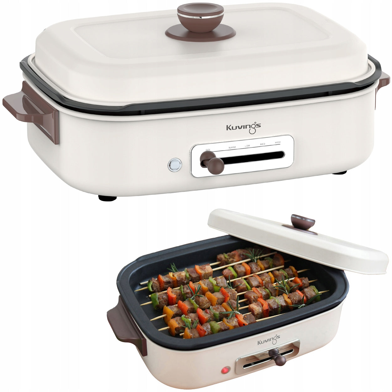 MultiGrill KUVINGS ELECTRIC CERAMIC, MULTIFUNCTIONAL, TABLE Power 1400 W
