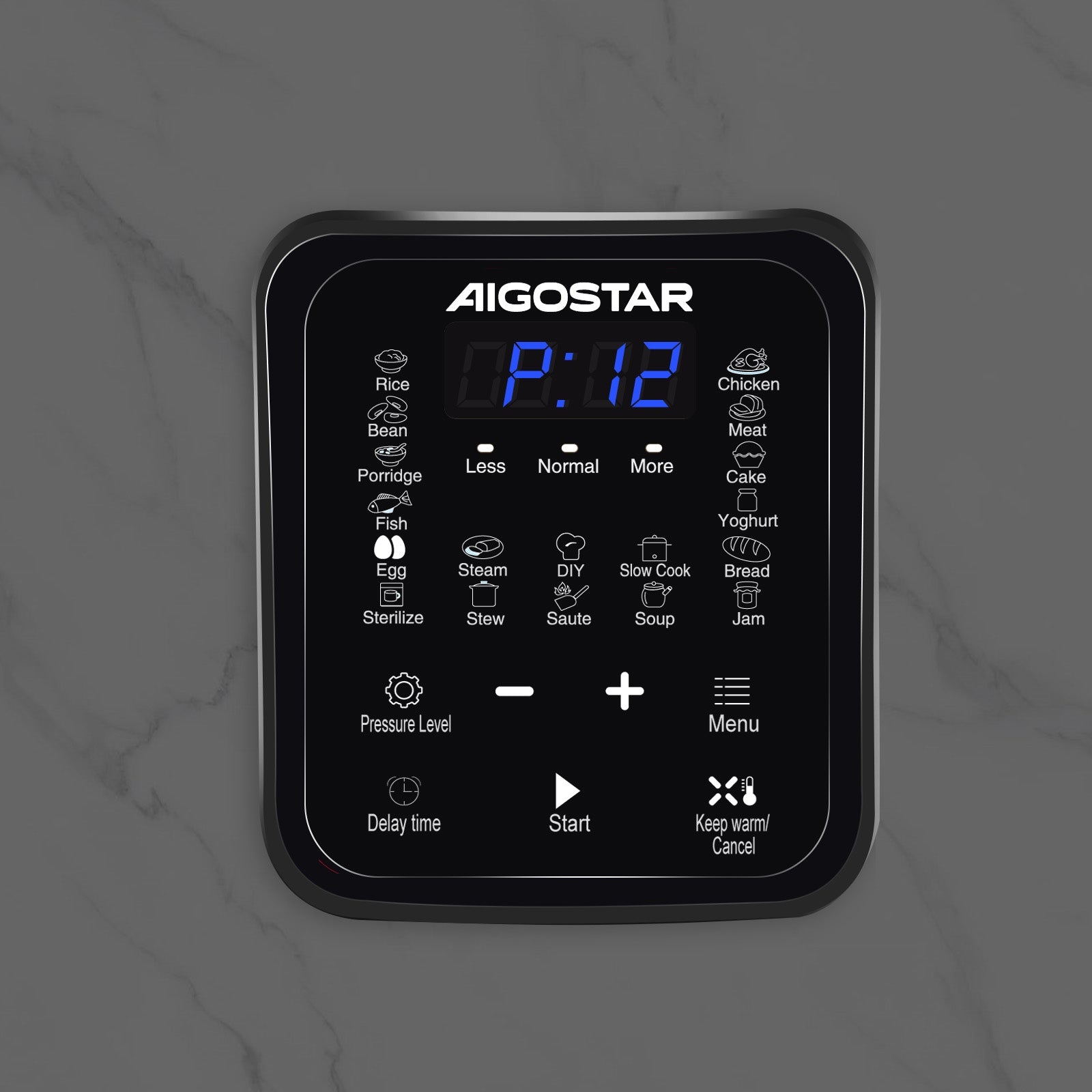 Multicooker Electric Pressure Cooker 6L 1000W 18 Programs Timer Aigostar Packaging status original